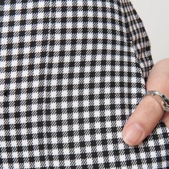 2/50$ hight waisted gingham straight pants - Picture 3 of 4
